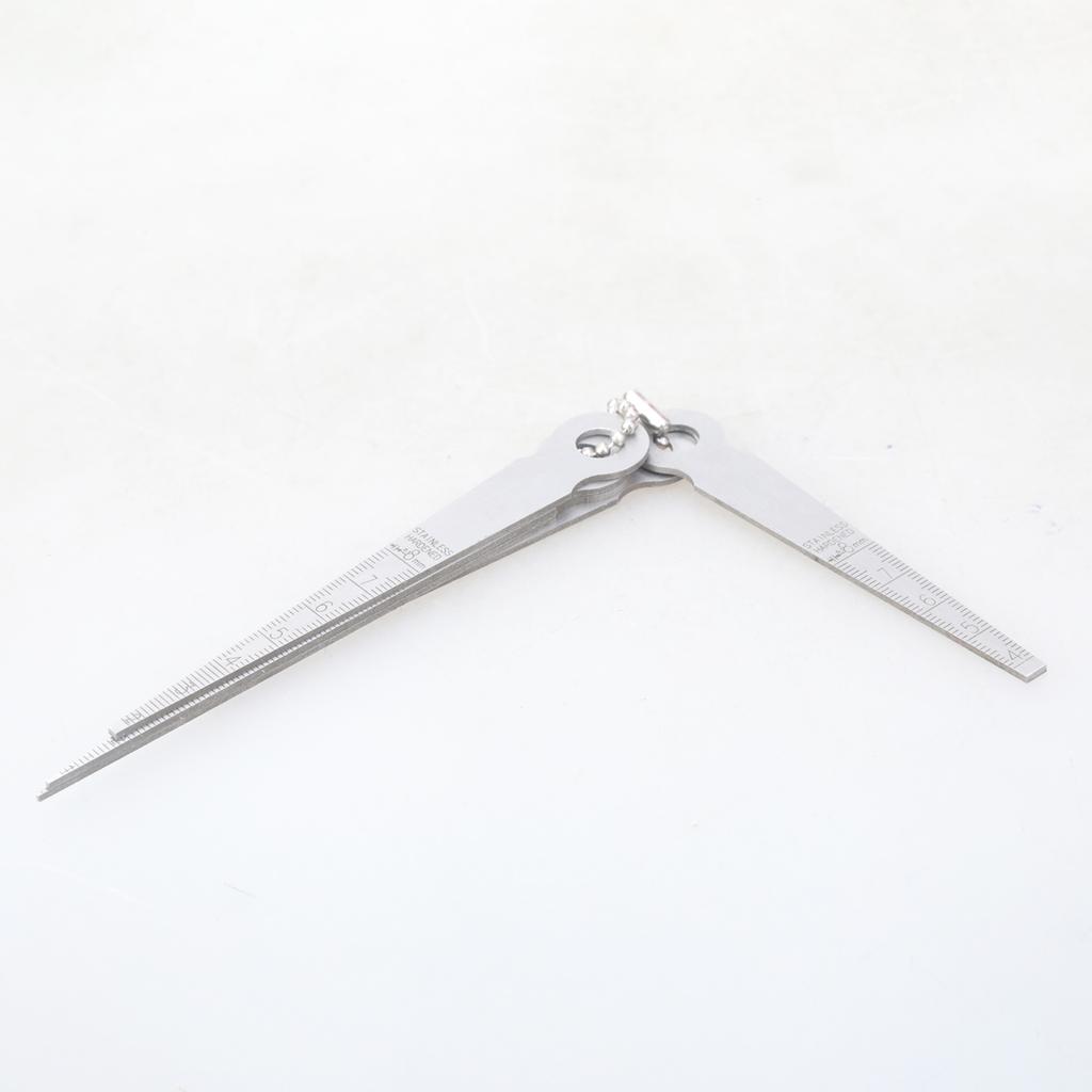 5-teiliges Stahl-Fühlerlehren-Set Präzisions-Spaltmesswerkzeug mit klarer Skala für Schweiß- und mechanische Inspektion