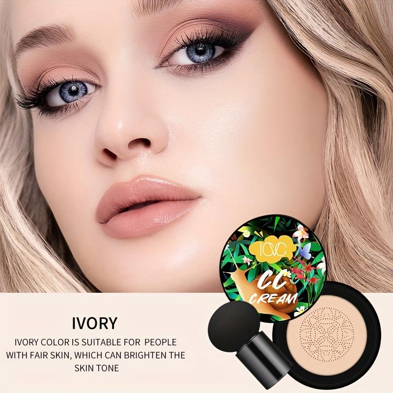 

CC-крем с грибами на воздушной подушке, тональный крем, консилер BB-крем, увлажняющий и осветляющий тон кожи, водостойкий стойкий макияж Ivory
