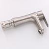 TLXT Black Stainless Steel Single-Hole Bathroom Faucet