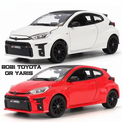Neu 1:24 Neues Toyota GR Hochdetailliertes Diecast-Legierungs-Präzisionsmodellauto Geländewagen mit Ton und Licht Rückzugsammlung Ausstellung Jungengeschenk