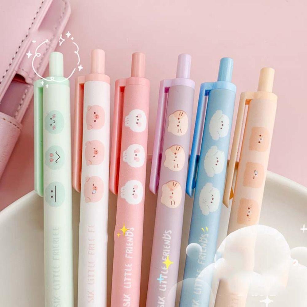 Office Supplies 0.5mm Black Ink Writing Tools Gel Pens Press Type Ballpoint Pen Rollerball Pen