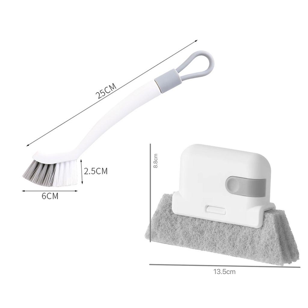 Window Track Cleaner Window Groove Cleaning Brush Tools Set for Sliding Door Track Crevice Cleaner