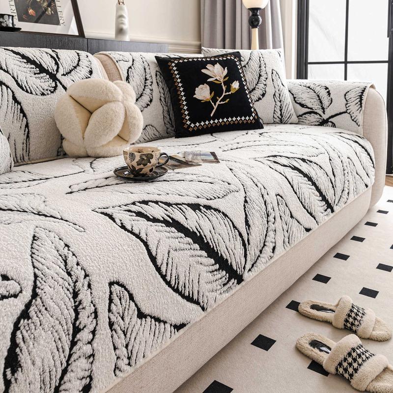 Warm Sofa Cover Cloth Thickened One Piece Laying Anti Slip Sofa Cushion Cover Soft And Comfortable In Autumn And Winter Seasons
