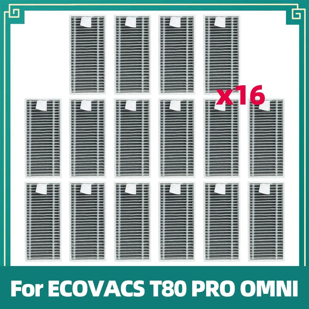 Compatible For ECOVACS T80 PRO OMNI / T80 OMNI Robot Vacuum Replacement Main Roller Mop Cloth Side Brush Dust Bag HEPA Filter