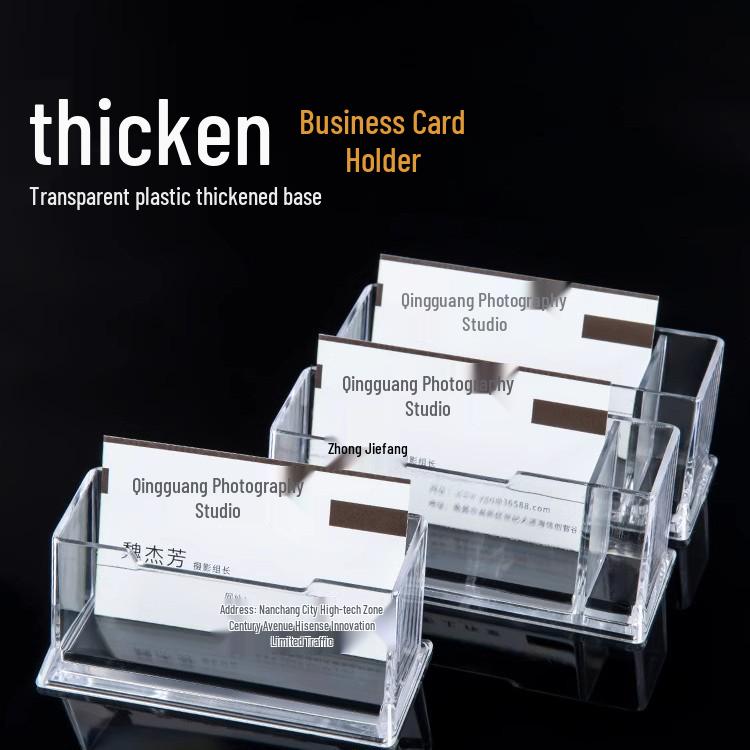 

Бесплатная доставка - Мужской акриловый держатель для визиток большой вместимости Single Layer Card Holder - 1 Piece