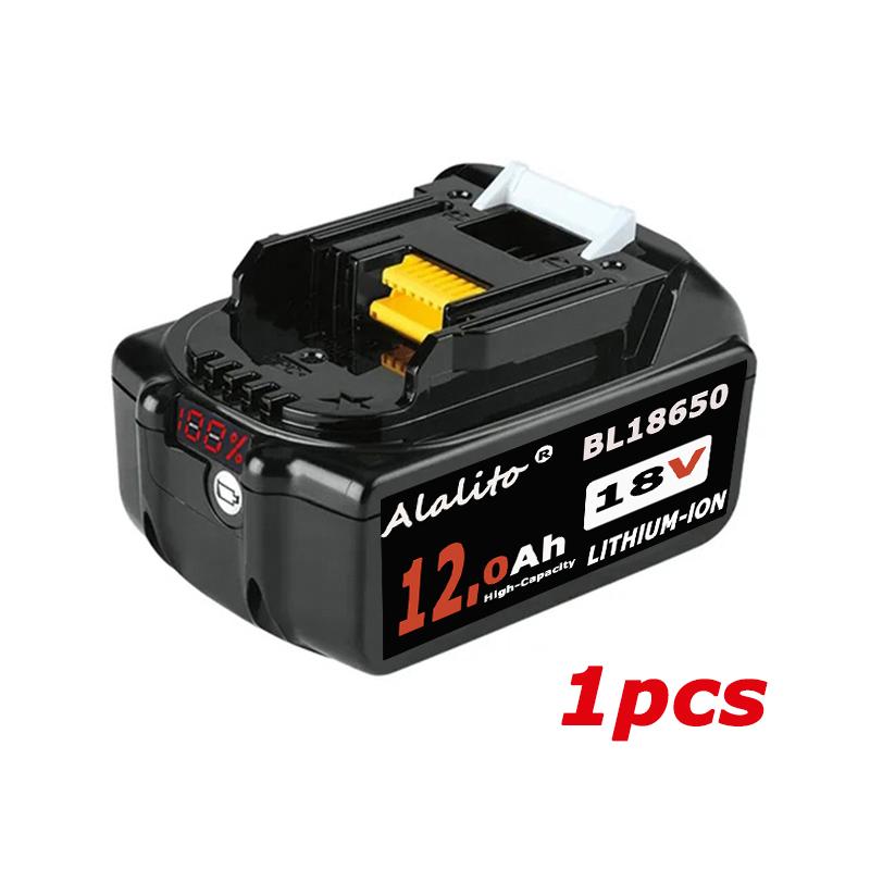 For Makita 18V Battery 12.0Ah 18650 Lithium Ion Replacement BL1860B BL1860 BL1850 Rechargeable Power Tool Battery DDF486 DF488