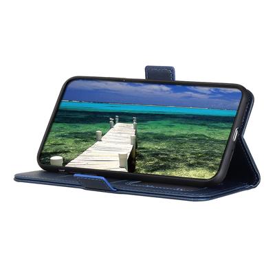 Pentru iPhone 15 Pro Husă Portofel cu Suport Textură Piele de Vacă Protecție Completă PU Piele Acoperire Carcasă