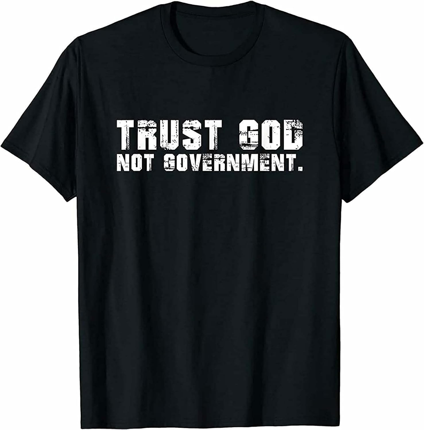 Limited Trust God Not Government T Shirt Black 4XL чёрный