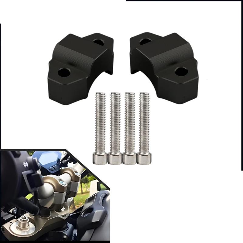 For  XSR900 XSR-900 XSR-900 2016-2024 Motorcycle Handlebar Riser Drag Handle Bar Clamp Extend Adapter Accessory Silver