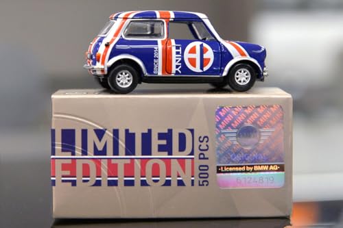 Tiny City 1/50 Mini Cooper Mk 1 Union Jack (TINY 10th Anniversary) Diecast Model Car