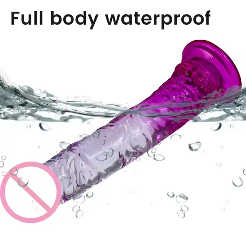Transparent Realistic Dildo Jelly Penis Suction Cup Dildo Female Masturbator Clitoral Stimulator Big Dick Lesbian Sex Toys