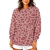 Women's Casual Leopard Print Neck Sweatshirt for Everyday Wear