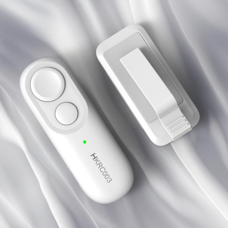 Ergonomic White Page Turning Remote Control Suitable for E Readers Tablets Enhances Reading Comfort Easy Page Navigation
