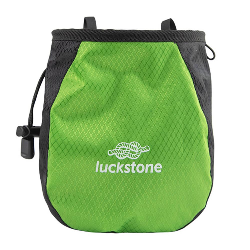 

Magnesium Powder Bag Waterproof Polyester Chalk Bag Adjustable Belt Waist Pouch Tear Resistance for Outdoor Climbing зелений