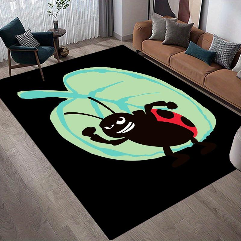 A Bug's Life Home Sofa Decoration for Living Room & Bedroom, Non‑Slip Play Flannel Floor Mat for Game Room