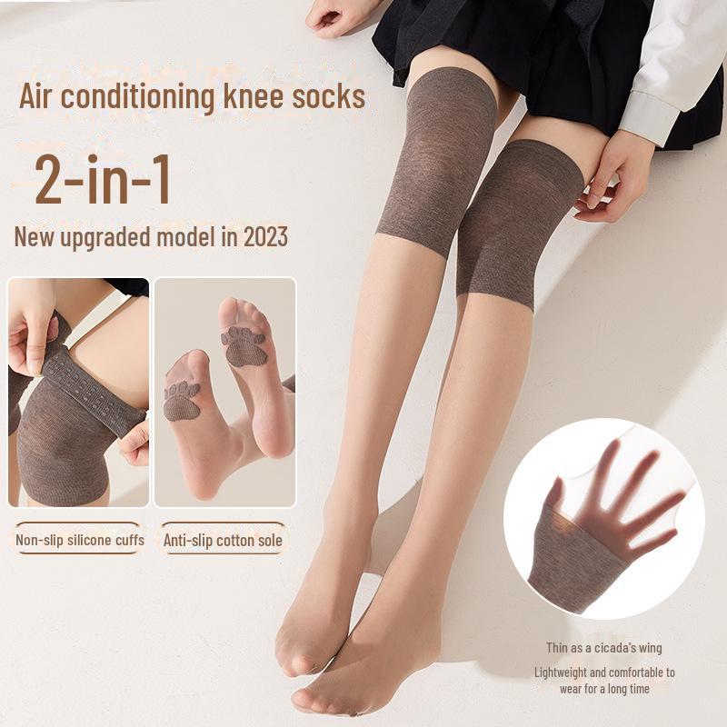 Damen Overknee Klimasocken mit Rutschschutz Kälteschutz für die Beine