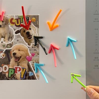 6pcs Fridge Magnet Arrow Balloon Cactus Cloud Note Refrigerator Magnetic Whiteboard Sticker Christmas Home Decoration Kitchen