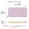 Genuine Leather Long Wallet for Men and Round Zipper Coin Card Pastel Lavender Women, Closure, Purse, Slots, Round-shaped Wallet,