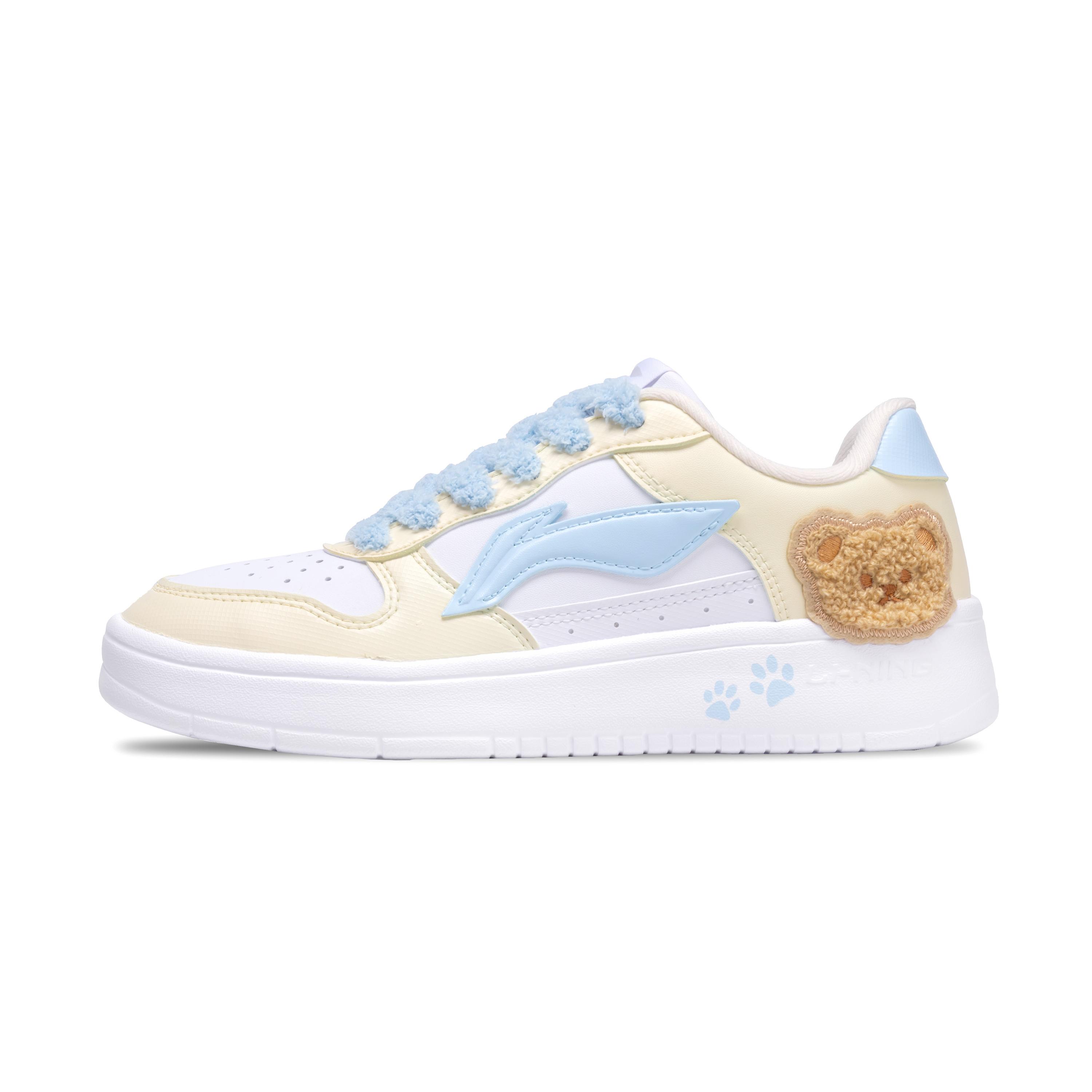 

Li Ning Floating Boat Slip Resistant Cushioning Abrasion Resistant Low top Skateboard Shoes Women s Yellow Blue AGCS420-6(Team261-) 39