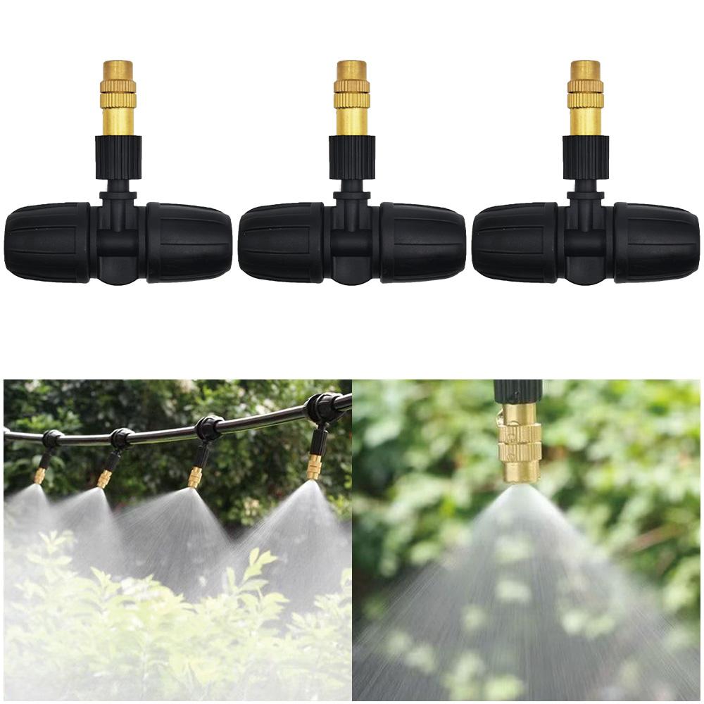 Outdoor Cooling Irrigation, Automatic Garden Watering System Kit, 5-20m Adjustable Spray & Sprinkler for Potted Plants