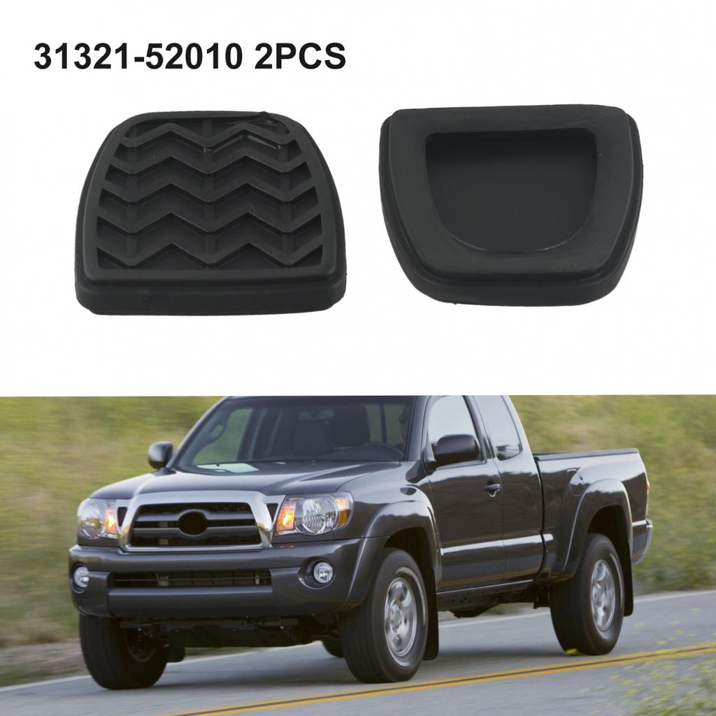 High Strength Rubber Cover for Yaris XP10 Brake Clutch Pedal Foot Pad (2Pcs)