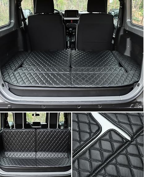 PVC Anti Slip and Waterproof Trunk Protector Compatible with Suzuki Jimny 2019 2026 Black
