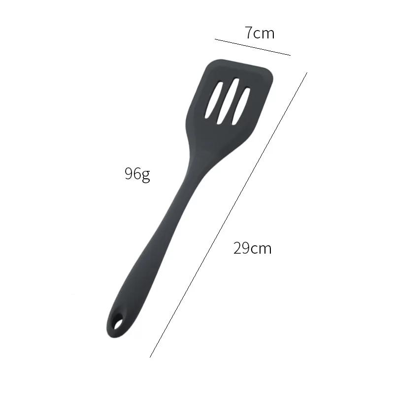 

Egg Fish Frying Pan Scoop Silicone Turners Cooking Utensils Spatula Fried Shovel Gadgets Kitchen Tools Cooking Accessories темно серый