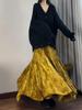 Chinese Old Money Velvet Fishtail Skirt - High Waist, Slimming Autumn/Winter Style