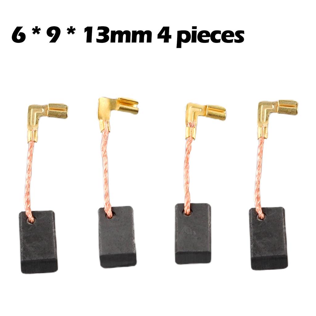 Width 9mm Carbon Brushes 4 Pcs Carbon High Quality