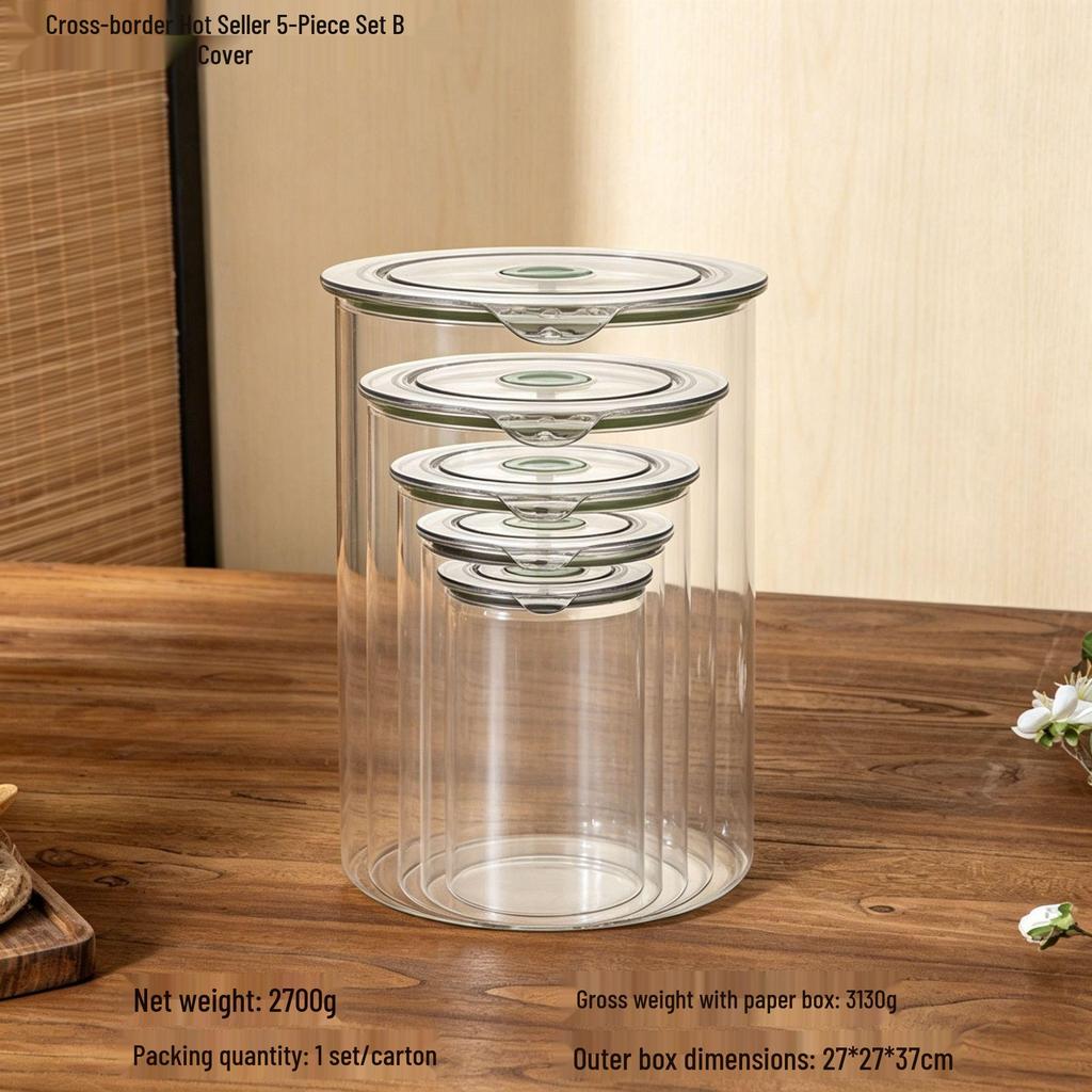 Sealed Plastic Storage Jar for Dried Tangerine Peel, Grains, Cereals, Dried Fruits, Kitchen Snacks, and Refrigerator Storage.