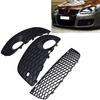 Set di coperture a rete per griglia centrale inferiore del paraurti anteriore nero opaco e griglia fendinebbia per VW Golf MK5 GTI Jetta 2004-2009 Sostituzione