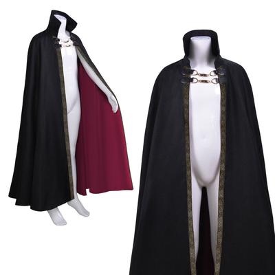Vampier Heer Kostuum met Kaap, Halloween Horrorfeest Mantel, Volwassen Gotische Kaap met Kraag