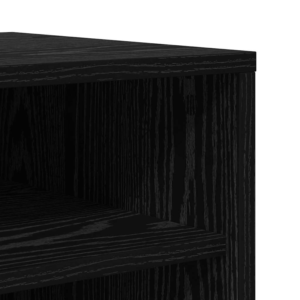 Shoe Cabinet Black Oak Effect 32 x 35 x 90 cm Particleboard