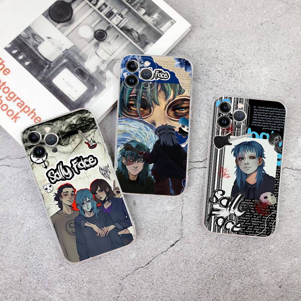 Horror S-Sally F-Face Suspense Game Phone Case For IPhone 17 16 15 14 13 12 11 Pro Max Plus Soft Cover Personalized DIY