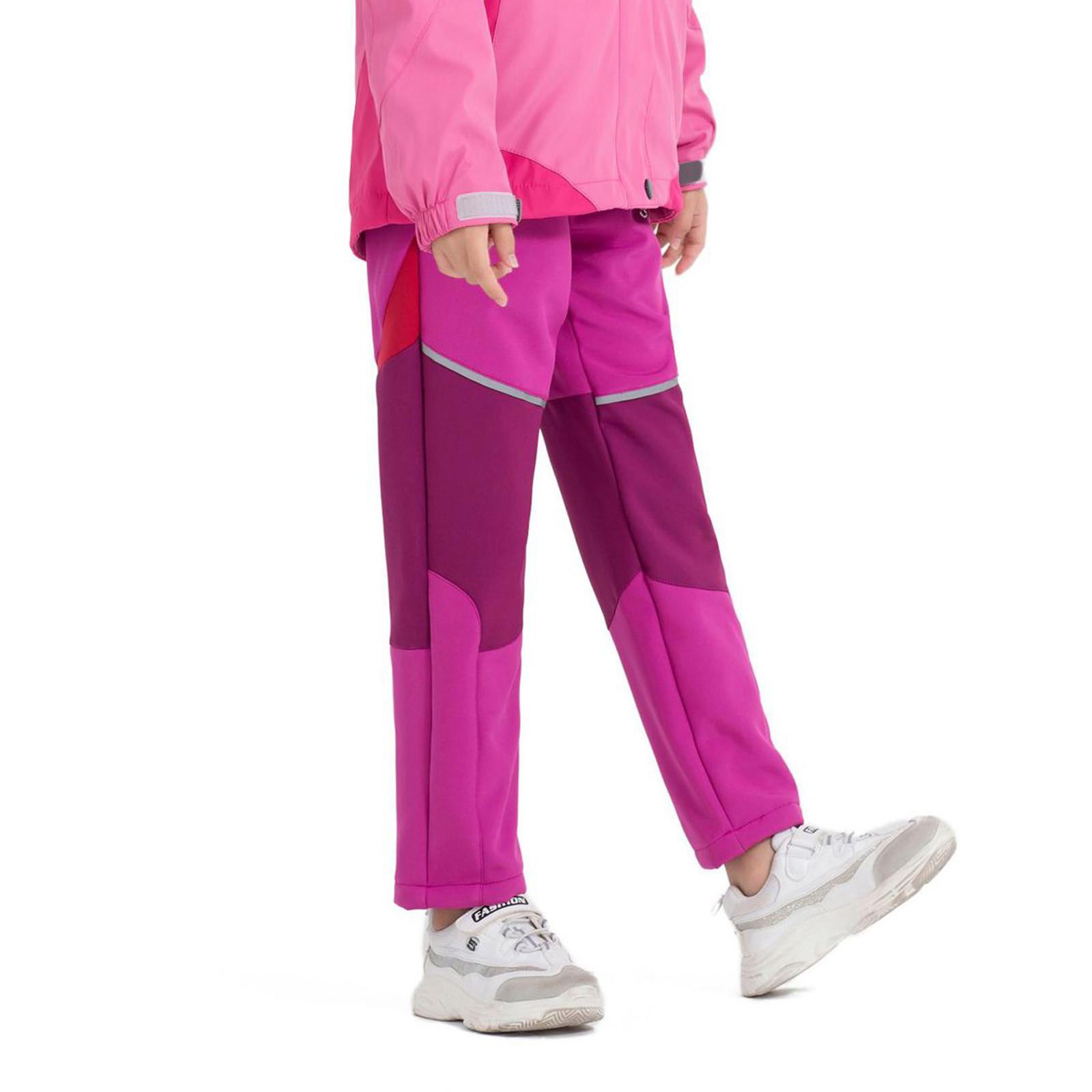 

Лыжный костюм в стиле пэчворк для маленьких мальчиков и девочек, утепленные теплые брюки с карманами и карманами L