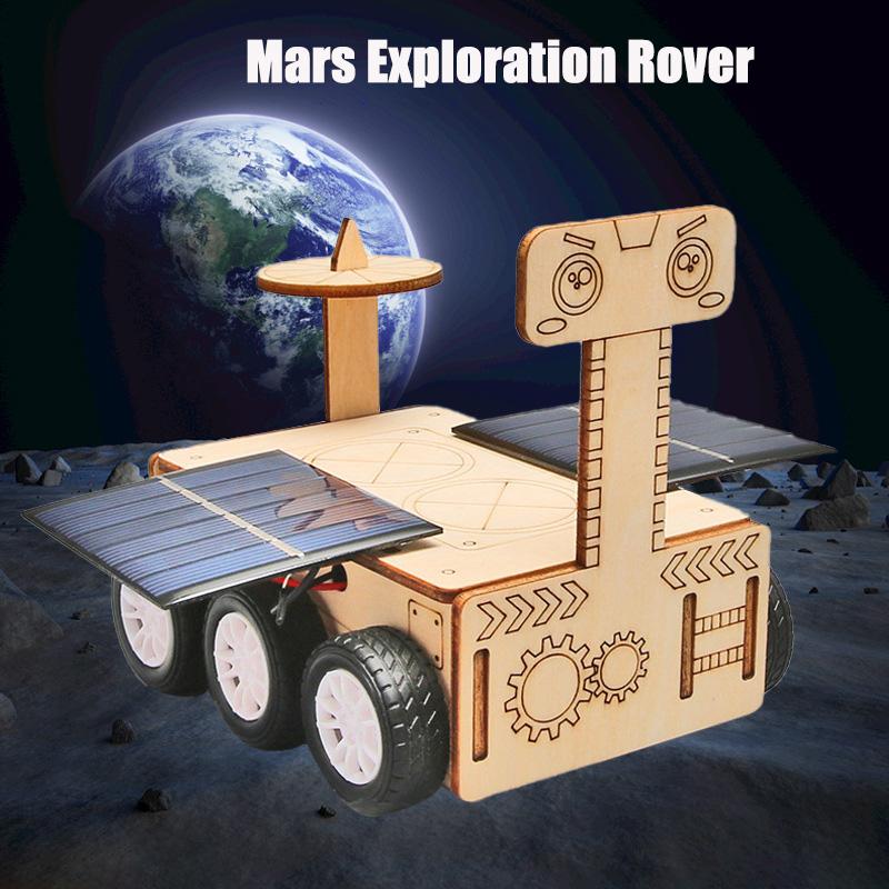 Aerospace Model Solar Lunar Exploration Vehicle Children's Diy Hand-Assembled Model Diy 3D Wooden Puzzle Science Education Toys