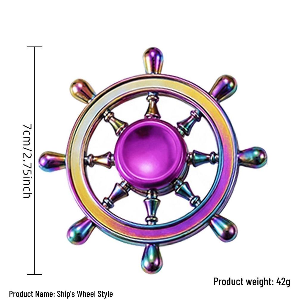 Alloy Fidget Spinner Stress Relief Toy - Handheld Finger Gyroscope Spinner