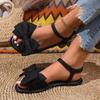 Fashion Women Sandals Beach Vacation Fashion Shoes Women Casual Versatile Flat Roman Sandals Trend Designer Sandals Zapatos De Mujer