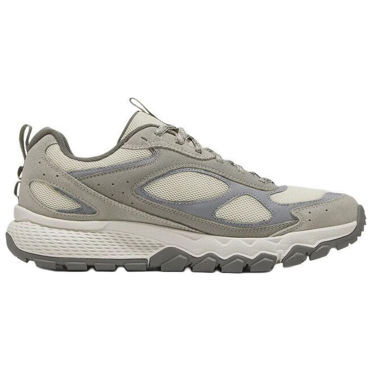 Skechers Outdoor Mens Mesh Synthetic Leather Soft Comfortable Low-Top Outdoor Functional Shoes Men shoes Gray 237631-NTGY