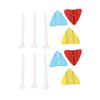 2 Set Golf Tees Adjustable Unbreakable ABS Plastic On Course Training Accessories