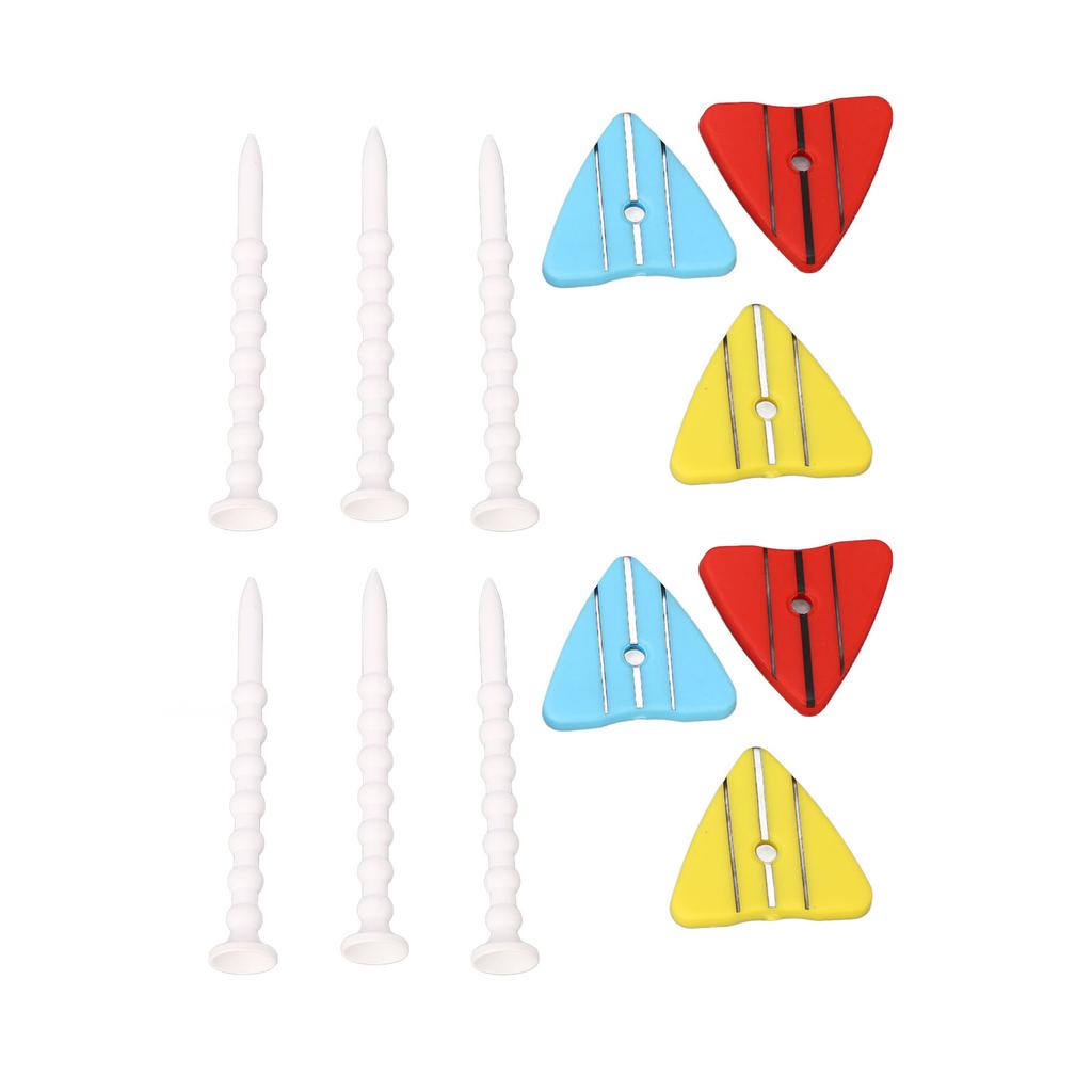 2 Set Golf Tees Adjustable Unbreakable ABS Plastic On Course Training Accessories