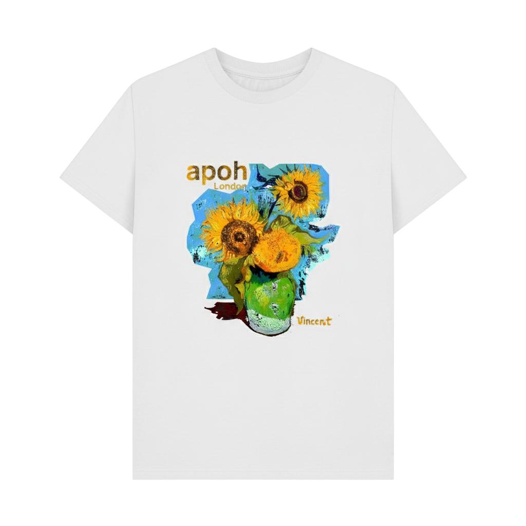 Apoh Unisex Adult Sunflowers Bouquet Vincent Van Gogh T-Shirt