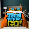 Teen Tita-Ns Go Duvet Cover Set Full Cozy Soft Lightweight Bedding Set All Season Comfortable Quilt Cover With Zipper