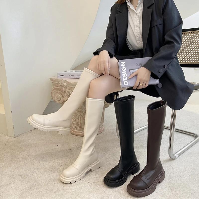 Зимние рыцарские сапоги с V-образным вырезом — фото 6