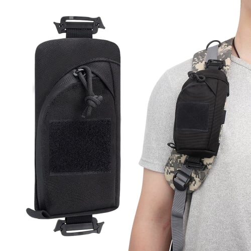 Nalaina Multifunctional Belt Pouch, Military, Tactical, Airsoft Backpack, Small Item Storage, Water-Repellent, Molle Compatible, Lightweight, Large Ca