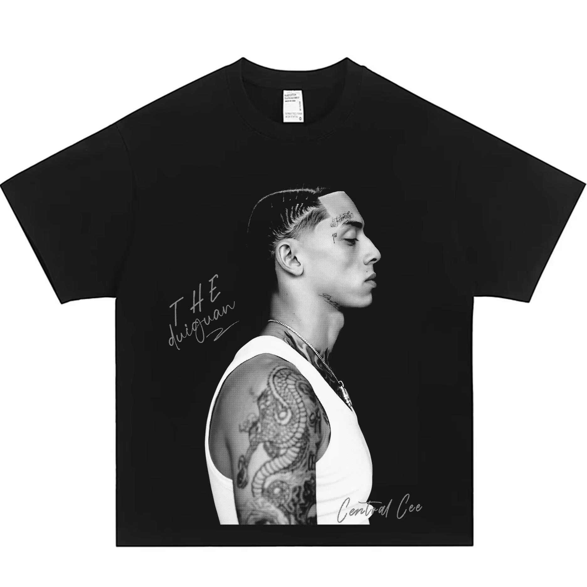 2026 Summer Central Cee Graphic TShirt Unisex Minimalist Vibe Tee Hip Hop Artist Fan Merch Breathable Streetwear Casual Top Unisex M