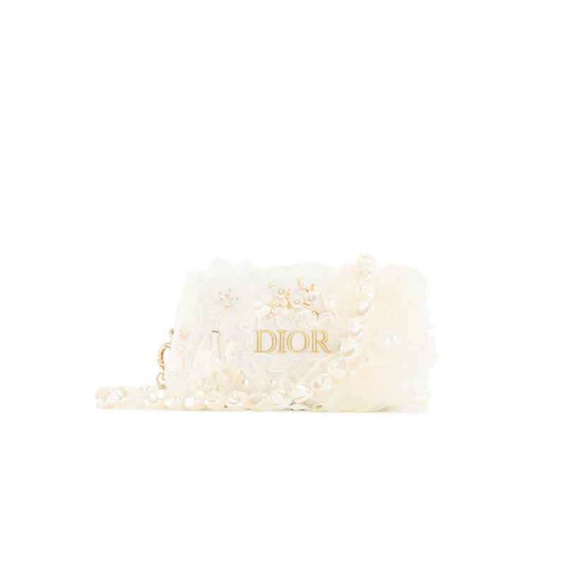 

DIOR Bag [Customized Cosmetic Bag] Fairy Flowers Wedding Handbag Crossbody Lace Portable French Romance Commuting Versatile New Chinese Style White белый