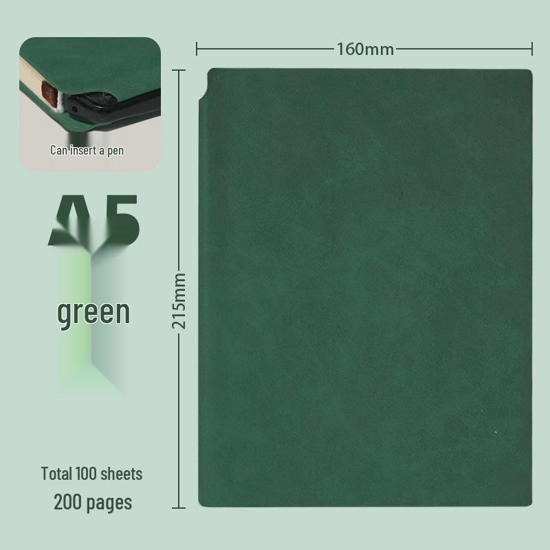 Stylish A5 Pen Holder Notebook – Customizable Business Meeting Notepad with Logo Printing Capability
