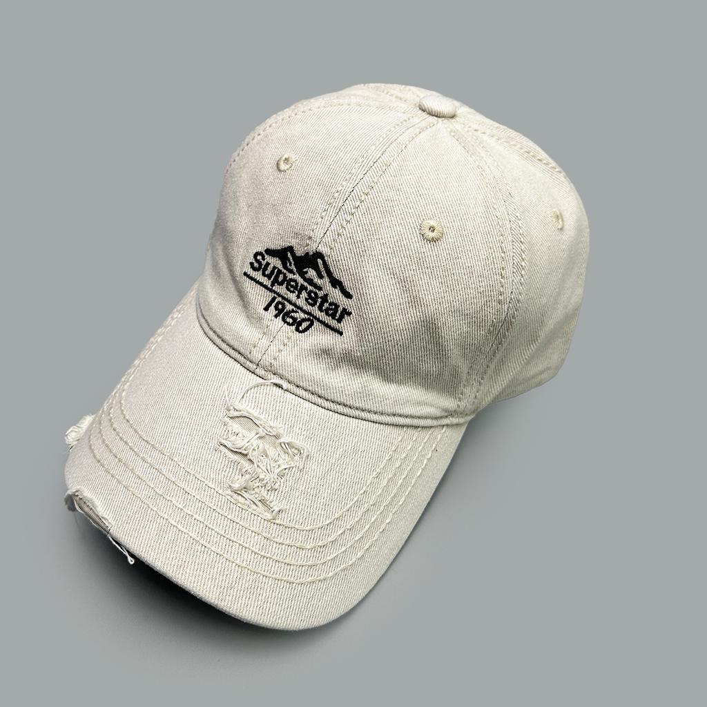 Frühling und Herbst Amerikanische Retro Bergspitze Buchstabenstickerei Baseballkappe Herren und Damen Hohl Windschutzkappe