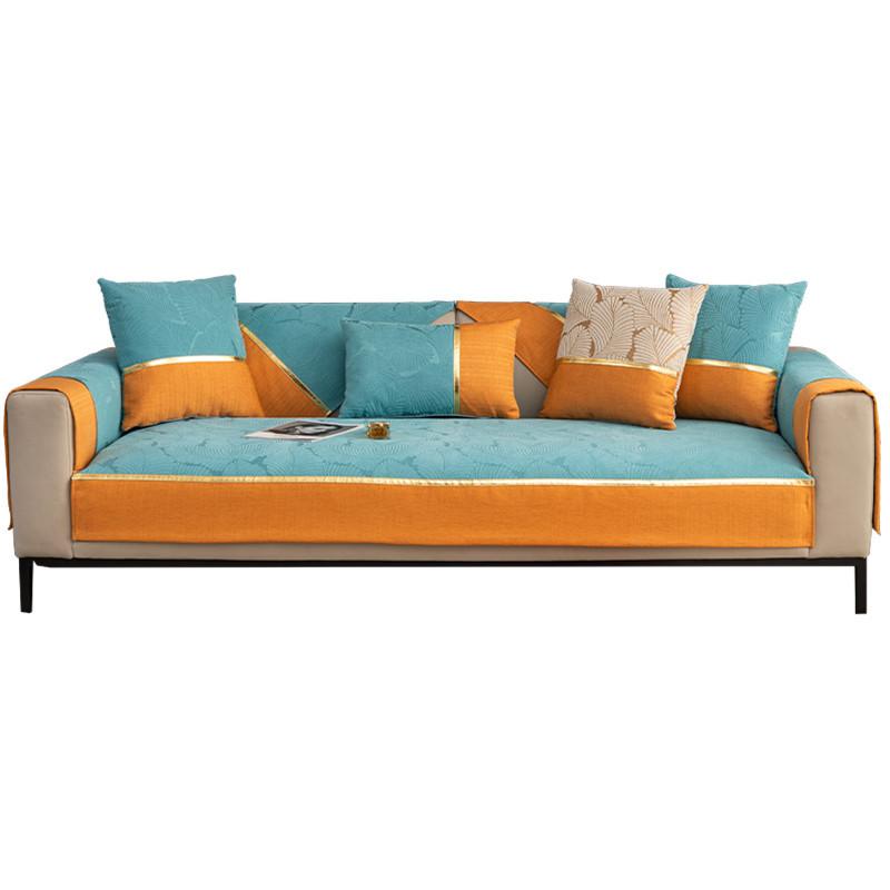 Poduszka siedziska z szenili w liście bananowca Cztery pory roku Uniwersalna Nowoczesny Styl Lekki Luksus Poduszka siedziska Pokrowiec na sofę Ręcznik Pokrowiec Ręcznik